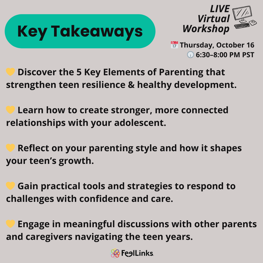 5 Key Elements of Parenting - A LIVE Virtual Workshop