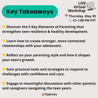 5 Key Elements of Parenting - A LIVE Virtual Workshop